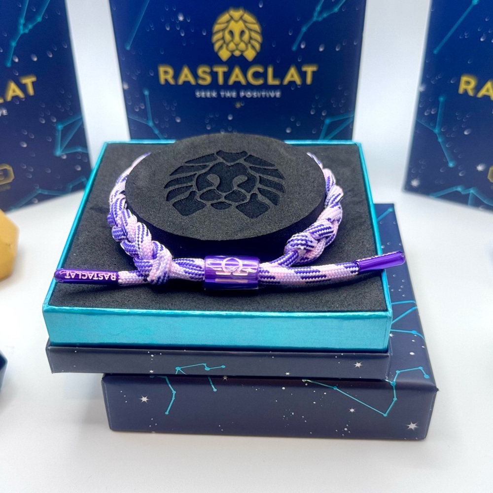 Rastaclat Original Hand Braided Zodiac (LIBRA) Adjustable Bracelet NIB! ♎️⚖️ - Picture 2 of 5